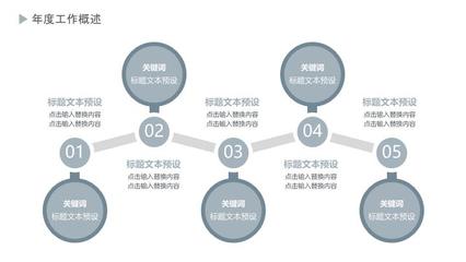 灰白時尚，創意無限 冬季工作總結與企業營銷策劃匯報